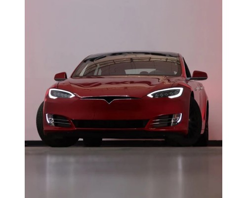 Фары Tesla Model S 2012-2021 светодиодные серия NOVA цвет Black Фары Tesla Model S 2012-2021 светодиодные серия NOVA цвет Black