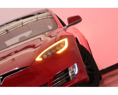 Фары Tesla Model S 2012-2021 светодиодные серия NOVA цвет Black Фары Tesla Model S 2012-2021 светодиодные серия NOVA цвет Black
