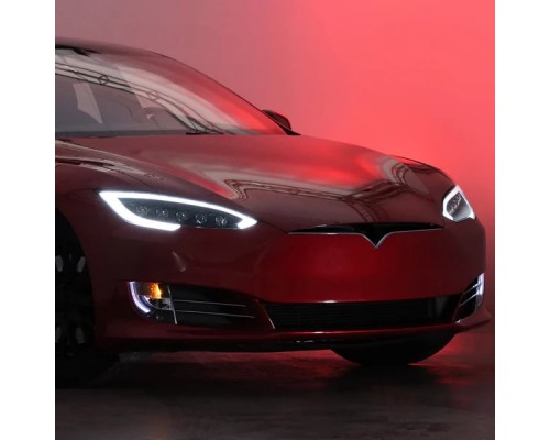 Фары Tesla Model S 2012-2021 светодиодные серия NOVA цвет Black Фары Tesla Model S 2012-2021 светодиодные серия NOVA цвет Black