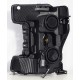 Ford F250 F350 F450 F550 Super Duty линзованные галогенные фары 2017-2019 серия PRO цвет Jet Black