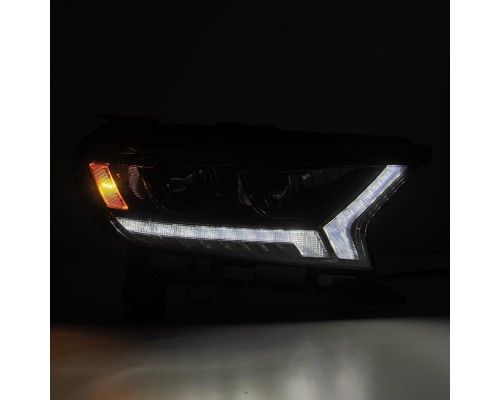 Фары Ford Ranger 2019-2023 линзованные галогенные серия PRO цвет Black Фары Ford Ranger 2019-2023 линзованные галогенные серия PRO цвет Black