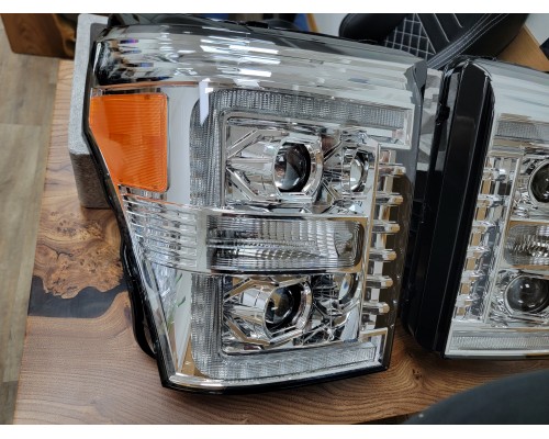 Фары Ford F250 F350 F450 F550 светодиодные 2011-2016 серии LUXX цвет Chrom