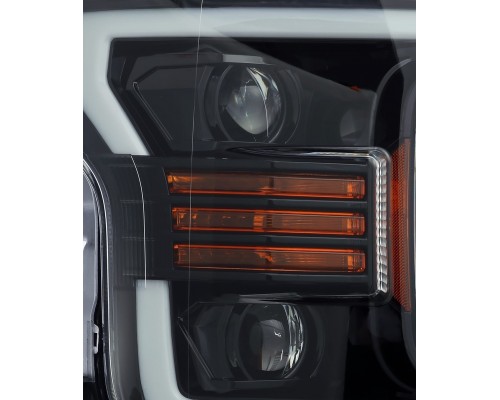 Фары Ford F150 2018-2020 линзованные серия PRO галогенные цвет Jet Black Фары Ford F150 2018-2020 линзованные серия PRO галогенные цвет Jet Black