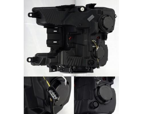 Фары Ford F150 2018-2020 линзованные серия PRO галогенные цвет Jet Black Фары Ford F150 2018-2020 линзованные серия PRO галогенные цвет Jet Black