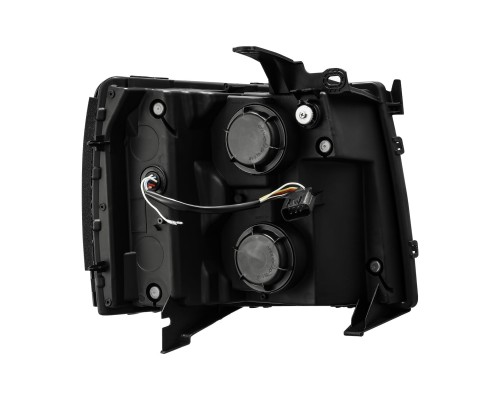 Фары Chevrolet Silverado линзованные галогенные 2007-2013 серия PRO цвет Chrome Фары Chevrolet Silverado линзованные галогенные 2007-2013 серия PRO цвет Chrome