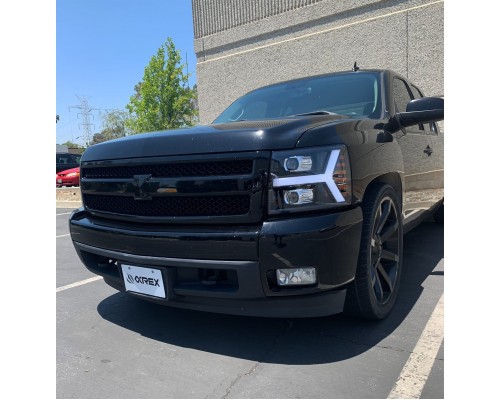 Фары Chevrolet Silverado линзованные галогенные 2007-2013 серия PRO цвет Black Фары Chevrolet Silverado линзованные галогенные 2007-2013 серия PRO цвет Black
