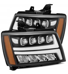 Фары Chevrolet Tahoe 07-14 Suburban 07-13 Avalanche светодиодные серия NOVA черные матовые -УЦЕНКА