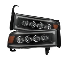 Фары Dodge Ram 1994-2002 светодиодные серии NOVA цвет Black