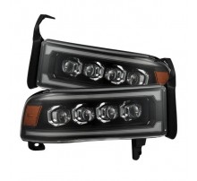 Фары Dodge Ram 1994-2002 светодиодные серии NOVA цвет Black