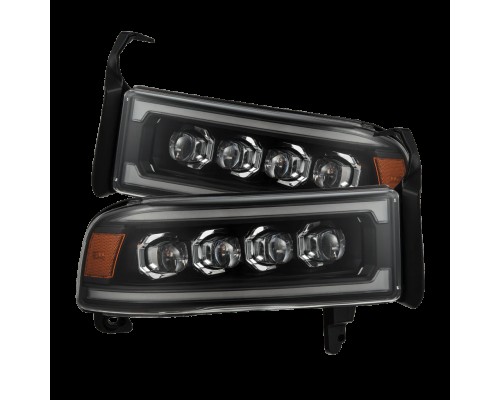 Фары Dodge Ram светодиодные 1994-2002 серии NOVA цвет Black