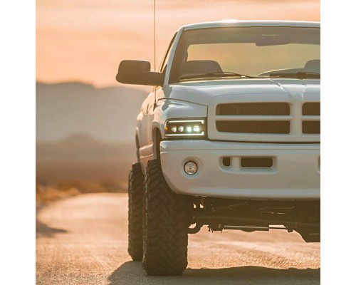 Фары Dodge Ram светодиодные 1994-2002 серии NOVA цвет Black