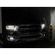 Фары Dodge Ram светодиодные 2019-2024 серии NOVA цвет черный под глянцевым лаком