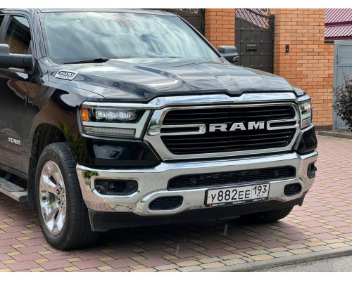 Фары Dodge Ram светодиодные 2019-2024 серии NOVA цвет черный под глянцевым лаком