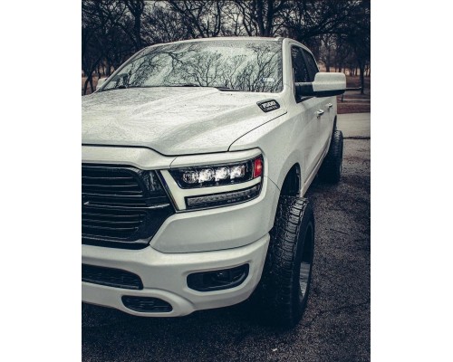 Фары Dodge Ram светодиодные 2019-2024 серии NOVA цвет черные матовые Фары Dodge Ram светодиодные 2019-2024 серии NOVA цвет черные матовые