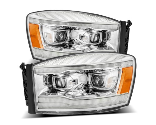 Alpharex Nova LED Projector Headlights For 2006-2008 Dodge Ram 1500 2500 – Alpha-Black Housing