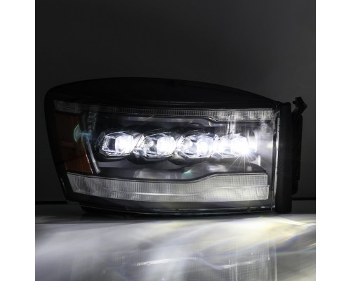Фары Dodge Ram 06-09 светодиодные серии NOVA цвет Black Фары Dodge Ram 06-09 светодиодные серии NOVA цвет Black