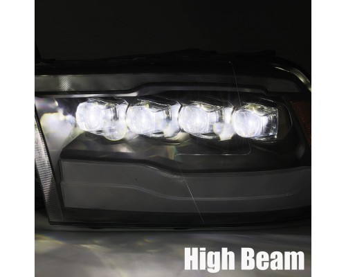 Фары Dodge Ram 09-18 и Ram 1500 Classic 18-24 светодиодные серии NOVA цвет Alpha-Black Фары Dodge Ram 09-18 и Ram 1500 Classic 18-24 светодиодные серии NOVA цвет Alpha-Black