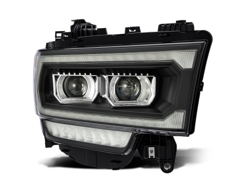 Фары Dodge Ram 2500, 3500, 4500, 5500 19-24 светодиодные Alpharex серии LUXX цвет Black Фары Dodge Ram 2500, 3500, 4500, 5500 19-24 светодиодные Alpharex серии LUXX цвет Black