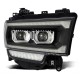 Фары Dodge Ram 2500, 3500, 4500, 5500 19-24 светодиодные Alpharex серии LUXX цвет Black