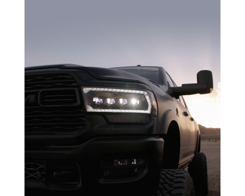 Фары Dodge Ram 2500, 3500, 4500, 5500 19-24 светодиодные Alpharex серии NOVA цвет Black Фары Dodge Ram 2500, 3500, 4500, 5500 19-24 светодиодные Alpharex серии NOVA цвет Black