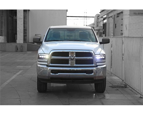 Фары Dodge Ram 09-18 и Ram 1500 Classic 18-24 светодиодные серии NOVA цвет Chrom Фары Dodge Ram 09-18 и Ram 1500 Classic 18-24 светодиодные серии NOVA цвет Chrom