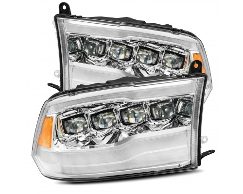 Фары Dodge Ram 09-18 и Ram 1500 Classic 18-24 светодиодные серии NOVA цвет Chrom Фары Dodge Ram 09-18 и Ram 1500 Classic 18-24 светодиодные серии NOVA цвет Chrom
