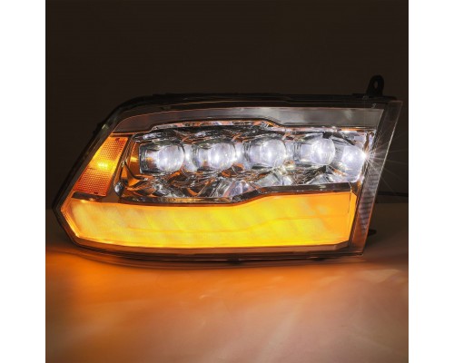 Фары Dodge Ram 09-18 и Ram 1500 Classic 18-24 светодиодные серии NOVA цвет Chrom Фары Dodge Ram 09-18 и Ram 1500 Classic 18-24 светодиодные серии NOVA цвет Chrom