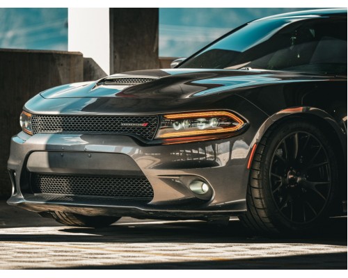 Фары Dodge Charger 2015-2023 светодиодные серии LUXX цвет Black Фары Dodge Charger 2015-2023 светодиодные серии LUXX цвет Black