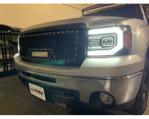 Фары GMC Sierra 2007-2013 светодиодные серии LUXX цвет Chrome Фары GMC Sierra 2007-2013 светодиодные серии LUXX цвет Chrome