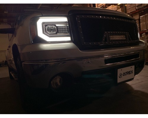 Фары GMC Sierra 2007-2013 светодиодные серии LUXX цвет Chrome Фары GMC Sierra 2007-2013 светодиодные серии LUXX цвет Chrome