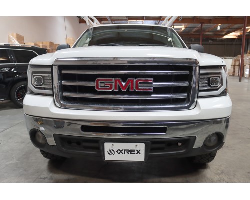 Фары GMC Sierra 2007-2013 галогенные линзованные серии PRO цвет Jet Black Фары GMC Sierra 2007-2013 галогенные линзованные серии PRO цвет Jet Black