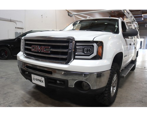 Фары GMC Sierra 2007-2013 галогенные линзованные серии PRO цвет Jet Black Фары GMC Sierra 2007-2013 галогенные линзованные серии PRO цвет Jet Black