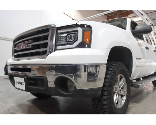 Фары GMC Sierra 2007-2013 галогенные линзованные серии PRO цвет Jet Black Фары GMC Sierra 2007-2013 галогенные линзованные серии PRO цвет Jet Black