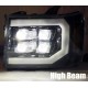Фары GMC Sierra 2007-2013 светодиодные серии NOVA цвет Black