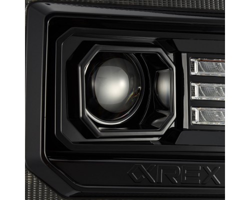 Фары GMC Sierra 2014-2018 светодиодные серии LUXX цвет Alpha-Black Фары GMC Sierra 2014-2018 светодиодные серии LUXX цвет Alpha-Black