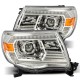 Фары Toyota Tacoma 2005-2011 линзованные галогенные PRO серия цвет Chrome