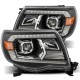 Фары Toyota Tacoma 2005-2011 линзованные галогенные PRO серия цвет Black