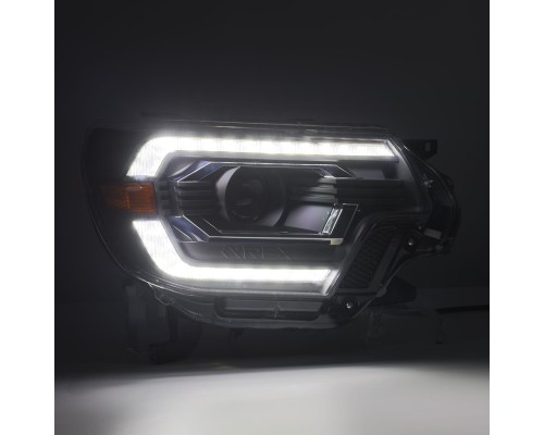 Фары Toyota Tacoma 2012-2015 линзованные галогенные серии PRO цвет Alpha-Black Фары Toyota Tacoma 2012-2015 линзованные галогенные серии PRO цвет Alpha-Black