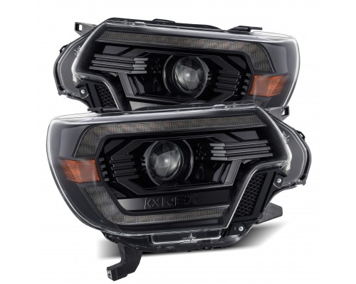 Фары Toyota Tacoma 2012-2015 линзованные галогенные серии PRO цвет Alpha-Black Фары Toyota Tacoma 2012-2015 линзованные галогенные серии PRO цвет Alpha-Black