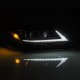 Фары Toyota Sienna 2011-2020 глагенные линзованные Alpharex PRO-серия цвет Black